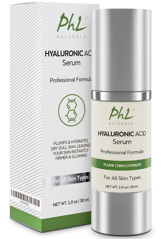 Hyaluronic Acid Serum with Vitamin C and E for Face, 1 fl oz.