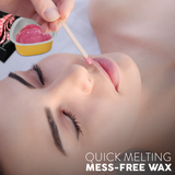 Precious Face Waxing Beans for Eyebrow Shaping, Upper Lip, and Thin Facial Hair - Large 1 lb Bag Refill Beads plus 20 Applicators